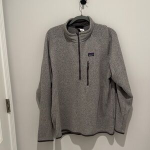 Patagonia Men's Zip-Up Sweater in Heather Gray